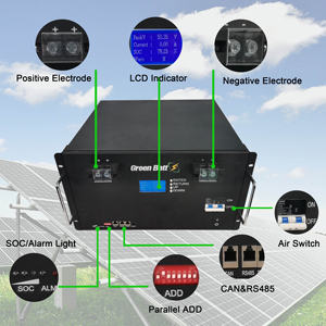 ชั้นวาง100AH 48V LiFePO4แบตเตอรี่พลังงานแสงอาทิตย์100A เหมาะสำหรับการจัดเก็บในบ้าน - Product Image 4