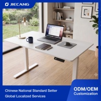 Bureau assis-debout électrique à double moteur JIECANG 1000N 25 mm/s avec hauteur réglable