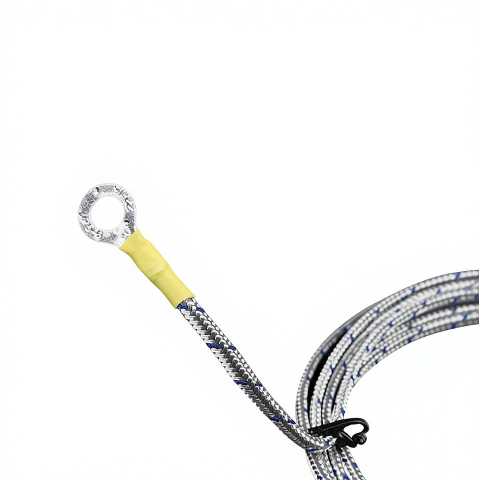 TUOBANG Patch Type Stainless Steel Flat Probe Thermocouple Temperature Sensor 1C Resolution 40mm Customizable