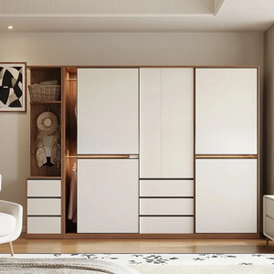Armario de Madera para Toda la Casa, Hecho a Medida, Estilo Italiano Minimalista, Moderno, Gran Venta, Maximiza el Almacenamiento, Armario Empotrado de Madera Contrachapada - Product Image 4