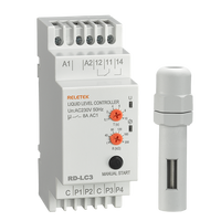 RELETEK RD-LC3 Contrôleur de niveau de liquide miniature haute puissance AC220V 50/60HZ Module de prix du capteur Montage sur rail DIN scellé
