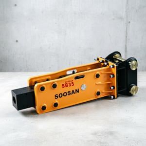 Martillo Hidráulico Soosan SB35 Tipo Superior con Cincel de 60 mm para Excavadoras de 3-6 Toneladas, Demolición de Roca - Product Image 6