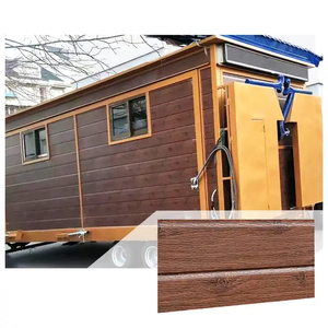 ฉนวนกันความร้อนตกแต่งผนังด้านนอก16มม. ทำจากโลหะสลักลายนูนแผงแซนวิชทำจาก PU <span class=keywords><strong>ลายไม้</strong></span> - Product Image 6