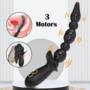 Volwassen Winkel Vibrator Anale Trainer Plug <span class=keywords><strong>Sex</strong></span> Speelgoed Anale Stimulator Voor Mannen G-Spot Clitoris Vibratie Sax Speelgoed Voor Intimiteit - Product Image 1