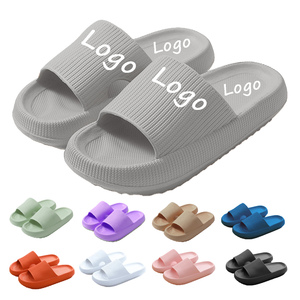 Bosirui Ciabatte Unisex da Casa con Logo Personalizzato, <span class=keywords><strong>Infradito</strong></span> da Spiaggia Estive con Suola Inclinata in Comodo PVC, <span class=keywords><strong>Infradito</strong></span> da Esterno per <span class=keywords><strong>Donna</strong></span> - Product Image 3