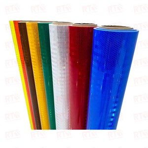 Láminas reflectantes de HIP imprimibles con solvente ecológico, vinilo adhesivo azul, rojo y blanco, reflectante para señal de tráfico de calle - Product Image 1