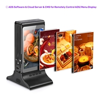 Système d'appel de commande pour restaurant FYD-835E avec écran tactile LCD double 7 pouces et affichage publicitaire de menu numérique