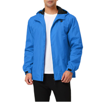 Veste coupe-vent longue pour homme avec logo personnalisé, taille plus, imperméable, parka d'extérieur, toile écologique, col montant, capuche
