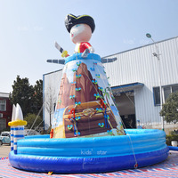 Mur d'escalade gonflable géant personnalisé pour l'extérieur, en PVC écologique, capacité de 1000 kg, pour parc d'attractions et aire de jeux