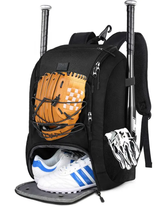 MATEIN bolsa de béisbol ligera con gancho de valla Hold, bolsa de bate de Softball con compartimiento de zapatos para jóvenes, niños y adultos