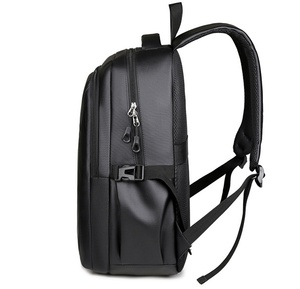 <span class=keywords><strong>Zaino</strong></span> da <span class=keywords><strong>Uomo</strong></span> per Sport all'Aperto con Logo Personalizzato, Borsa per Computer in <span class=keywords><strong>Pelle</strong></span> PU Nera, Impermeabile, per Viaggi d'Affari e Laptop - Product Image 5