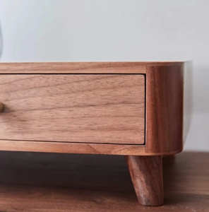 Soporte para Monitor de Madera de Nogal Macizo con Cajón de Almacenamiento - Product Image 4