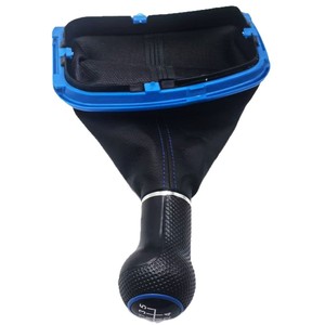 Car Gear <b>Knob</b> Leather 12mm Red And Blue For Volkswagen Golf Bora Jetta Mk4 Ergonomic <b>Shift</b> Lever - Product Image 4