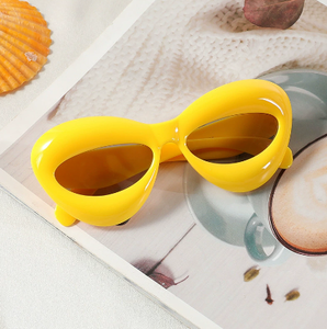 แว่นกันแดดเด็กสุดเท่ห์สไตล์ยุโรปอเมริกัน ปี 2025  แว่นตาอเนกประสงค์สุดคูลพร้อมเลนส์ UV400 สีลูกกวาด ขายส่ง - Product Image 5