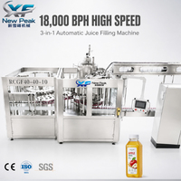 Nieuwe Peak Automatische Sap-thee Hete Vulfabriek Productielijn Sinaasappelsap Vulmachine Vers Fruit Sap Vulinstallatie