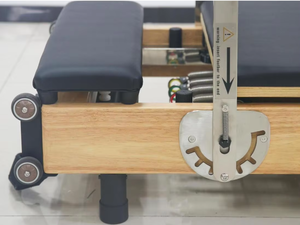 Reformer de Pilates Comercial Dobrável Portátil de Madeira de Carvalho - Product Image 4