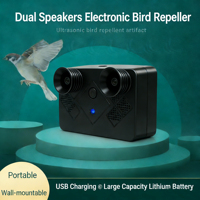 Répulsif Ultrasonique USB pour Souris et Chats, Dispositif Anti-Nuisibles à Modes Réglables, Éloigne les Oiseaux, Dissuasion Ultrasonique des Insectes