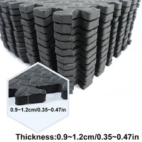 Matras olahraga, 12 buah 30*30cm EVA Gym Non-Slip perlindungan lantai, karpet Splicing kebugaran Yoga tebal ruang guncangan untuk Olahraga