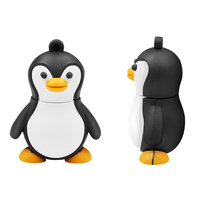 GJUS23-disco en U con dibujos de animales, memoria Flash de pingüino, 128gb, 64gb, 32gb, 16gb