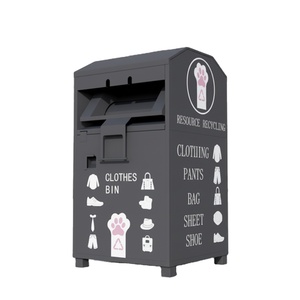 Contenedor de Almacenamiento de Acero Galvanizado para Exteriores, para Donaciones y Reciclaje de <span class=keywords><strong>Ropa</strong></span> Usada, Caja de Donación de <span class=keywords><strong>Ropa</strong></span> para Exteriores - Product Image 3