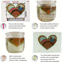 Kits de broderie au point de croix imprimés NKF, motif « Cabane dans la lumière de la lune », décoration d'intérieur, ensembles de broderie