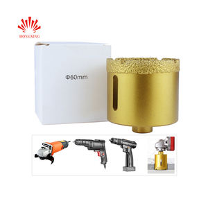 Punta di trapano per brasatura sottovuoto con strumento di perforazione diamantato da 55mm personalizzata - Product Image 2