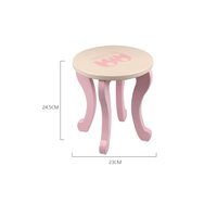 Juego de simulación de tocador de madera para niñas, juguetes de maquillaje y disfraces