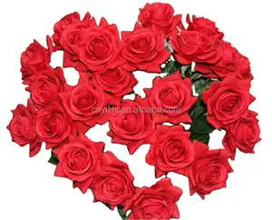 2024 l'alta qualità del singolo fiore rosso rosa all'ingrosso artificiale speciale tessuto rosa 40cmh natura Rose di fiori di seta