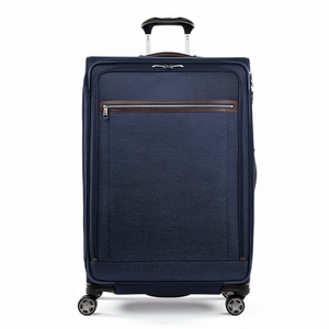 Valise souple extensible <span class=keywords><strong>Travelpro</strong></span> Platinum Elite à roulettes pivotantes, fermeture éclair en nylon, bleu marine véritable à carreaux - Grande taille 29 pouces - Product Image 3