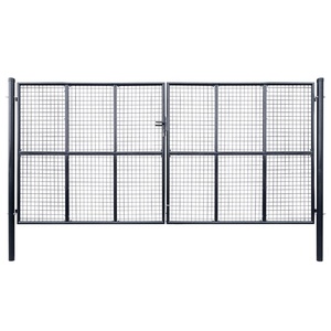 Valla de aislamiento de acero gris oscuro de 200*315cm Categoría de producto para enrejado de esgrima y puertas - Product Image 1