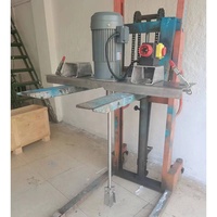 Agitateur électrique pour fluide de peinture Mélangeur à réservoir IBC 1000L Liquide à faible viscosité Mélangeur électrique fixe IBC