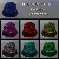 Cappello Luminoso Unisex ZBC con LED a 7 Colori, Cappello da Festa per Eventi e Festival, Accessori EDM