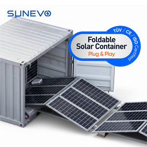 Conteneur solaire pliable certifié CE avec système Plug and Play pour solutions de stockage d'énergie industrielles professionnelles Groudark - Product Image 1