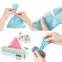 Sacs à déchets pour chien anti-odeur avec soufflets latéraux, rouleaux de sacs biodégradables pour poubelle à couches, sacs poubelle extra épais pour chien et chat, personnalisables