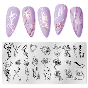 Kits d'outils <span class=keywords><strong>de</strong></span> plaque d'estampage d'<span class=keywords><strong>ongles</strong></span> en acier inoxydable populaires européens Accessoires d'<span class=keywords><strong>ongles</strong></span> essentiels - Product Image 6