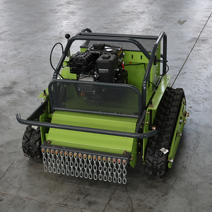 Tondeuse à fléaux télécommandée à essence sur chenilles 550 mm à braquage zéro, prix usine abordable, pour la ferme - Product Image 3