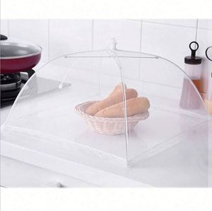 Online Best Selling Eco-Friendly Plastic 43x43cm Folding Insect-proof Square White Food Cover Lightweight 50g Hand Wash Only - Product Image 2