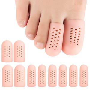 Protector de Dedos de Silicona, Funda de Gel, Tubo Protector, Almohadilla para Alivio de Juanetes, Cubiertas Suaves, Transpirables, Antifricción, Soporte - Product Image 1