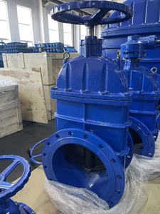 Vanne à opercule en fonte ductile DN <span class=keywords><strong>350</strong></span> PN10/16 DIN3203 F4 avec extrémité à bride et actionneur électrique - Product Image 4