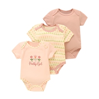Groothandel Hoge Kwaliteit Katoenen Baby Meisjes Kleding 0-3 Maanden OEM Merkloze Nieuwe Rompers ODM Aanbod Gebreide Kinderkleding