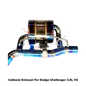 Vortex Performance Titanium Exhaust System Fits Dodge Challenger 3.6L V6 2015-2022 Electronic Valve Catback Tuning Muffler - Product Image 6