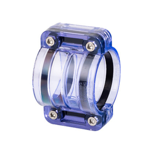 Acoplamiento de doble retención transparente, acoplador de ajuste de tubería de Pvc, Upvc - Product Image 1