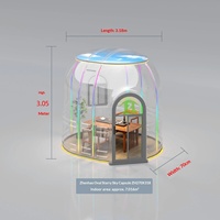 Dôme transparent de type maison-bulle de rêve pour la famille et les enfants, idéal pour le glamping, les séjours en plein air, les séjours à domicile, les séjours romantiques, les séances photo et la diffusion virale sur les réseaux sociaux