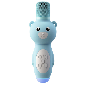 Microphone à condensateur sans fil pour enfants, machine à karaoké, <span class=keywords><strong>jouet</strong></span> avec éclairage RVB, réduction du bruit, vente chaude - Product Image 1