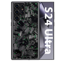 Étui de protection en fibre de carbone pour Samsung S26 Ultra avec grand motif sur la coque du téléphone