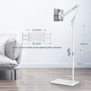 Nouveau <span class=keywords><strong>support</strong></span> de téléphone et de <span class=keywords><strong>tablette</strong></span> rotatif 360 réglable <span class=keywords><strong>support</strong></span> de sol pour <span class=keywords><strong>tablette</strong></span> Ipad pour lit et bureau à domicile - Product Image 1