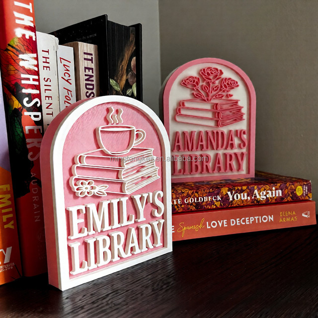 Customized Modern Creative Laser Cut Skeleton Design Metal Bookends for Office Reading and Bookcase Storage