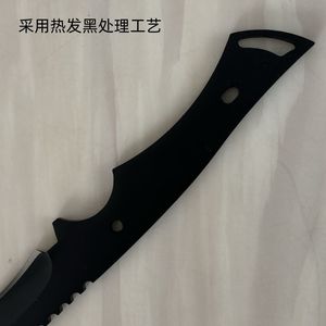 Cuchillo de defensa personal para acampar al aire libre, cuchillo de mano para carne y frutas, cuchillo recto, cuchillo táctico de supervivencia para acampar, barbacoa - Product Image 3