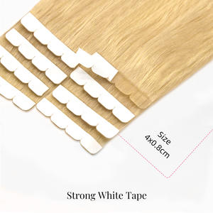 Nouvelle tendance très vendue # Extensions de cheveux en ruban adhésif miniatures couleur gingembre orangé 350 Copper, 100% cheveux humains vierges, ruban adhésif invisible de luxe - Product Image 3