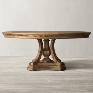 RH Mỹ rắn gỗ bàn ăn và ghế kết hợp nhà Sồi retro vòng bàn ăn cho sáu tùy chỉnh bảng - Product Image 4